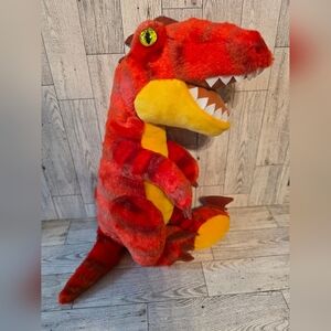 Build-A-Bear Jurassic Park Red and Orange Plush Dinosaur